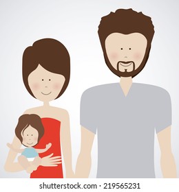 Love design over white background, vector illustration