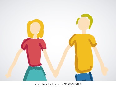 Love design over white background, vector illustration