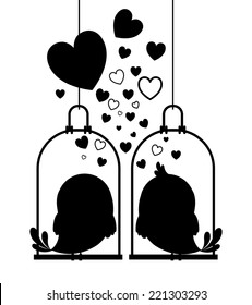 Love design over white background, vector illustration