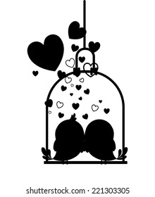 Love design over white background, vector illustration