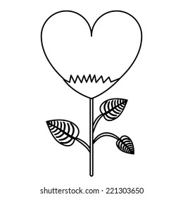 Love design over white background, vector illustration
