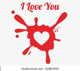 Love design over white background, vector illustration.
