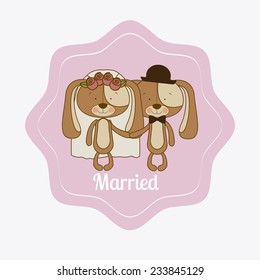 Love design over white background, vector illustration