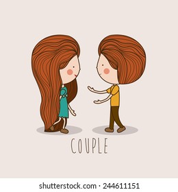 Love design over white background ,vector illustration.