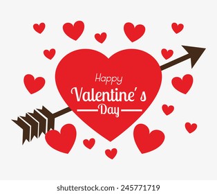 Love design over white background, vector illustration.