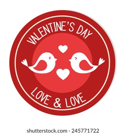 Love design over white background, vector illustration.
