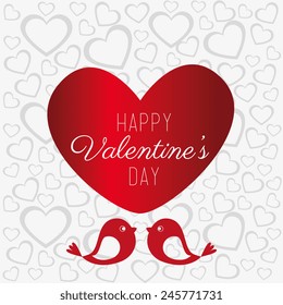 Love design over white background, vector illustration.