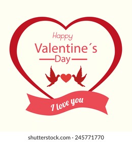 Love design over white background, vector illustration.