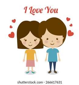 love design over white background, vector illustration