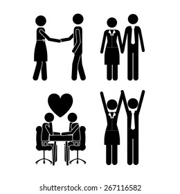 Love design over white background, vector illustration
