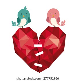 Love design over white background, vector illustration