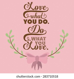 Love design over white background, vector illustration