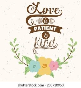 Love design over white background, vector illustration
