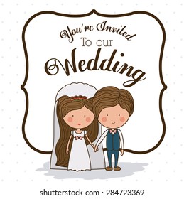 Love design over white background, vector illustration