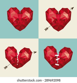 Love design over white background, vector illustration