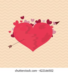 Love design. romantic icon. Colorful illustration