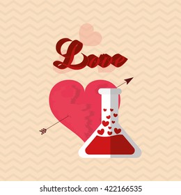 Love design. romantic icon. Colorful illustration