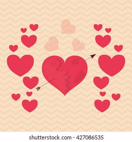 Love design. romantic icon. Colorful illustration