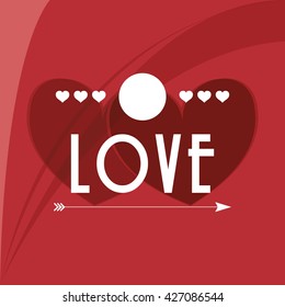 Love design. romantic icon. Colorful illustration