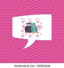 Love design. Romantic icon. Colorfull illustration, vector graph