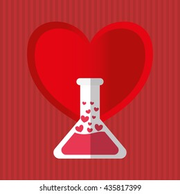 Love design. Romantic icon. Colorfull illustration, vector graph