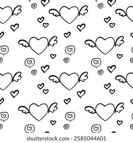 love design seamless pattern illustration