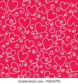 Love Design Seamless Vector Pattern Stock Vector (Royalty Free ...