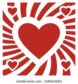 Love design and swirl background vector