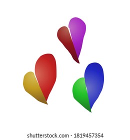Love design for valentine's day card, in the graphic design 
