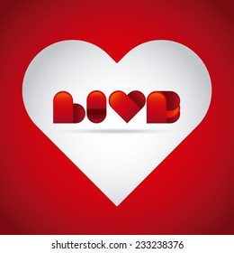  love design , vector illustration