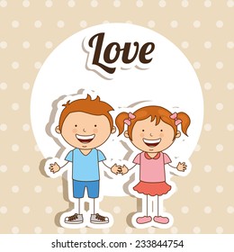 love design , vector illustration