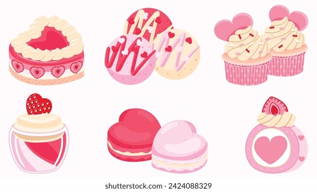 Love Dessert Illustration Clip Art