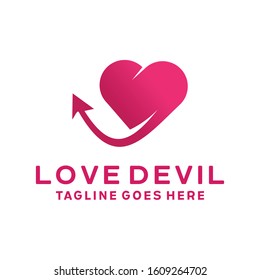 Love Devil Logo Design Inspiration For Business And Company