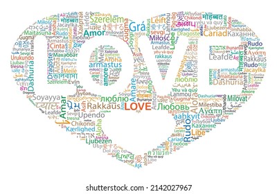 Love Different Languages Love Word Cloud Stock Vector Royalty Free   Love Different Languages Word Cloud 260nw 2142027967 