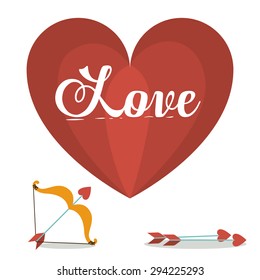 Love digital design, vector illustration eps 10