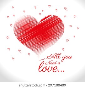 Love digital design, vector illustration eps 10.
