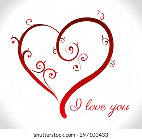 Love digital design, vector illustration eps 10.
