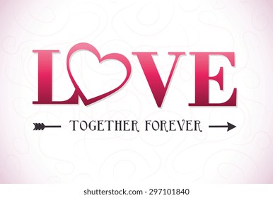 Love digital design, vector illustration eps 10.