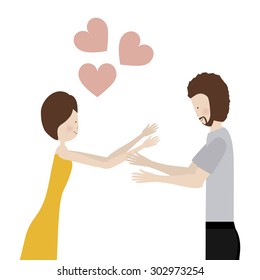 Love digital design, vector illustration eps 10