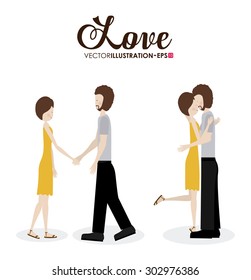 Love digital design, vector illustration eps 10