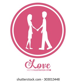 Love digital design, vector illustration eps 10