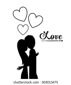 Love digital design, vector illustration eps 10