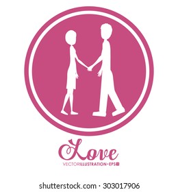 Love digital design, vector illustration eps 10