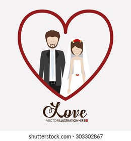 Love digital design, vector illustration eps 10