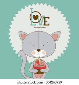 Love digital design, vector illustration eps 10