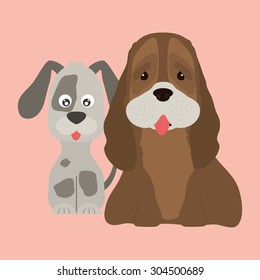 Pet´s love digital design, vector illustration 10 eps graphic