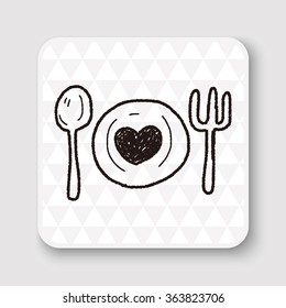 love dinner doodle