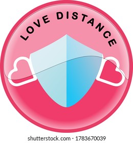 Love distance, with mask protect them from COVID-19