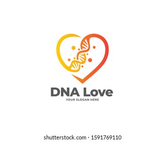 love dna logo designs vector