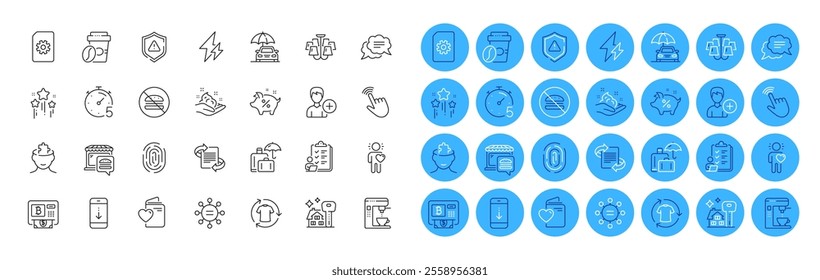 Love document, File management and Takeaway coffee line icons pack. Food market, Change clothes, Ethics web icon. Skin care, Loan percent, Chandelier pictogram. Cursor, Bitcoin atm. Vector